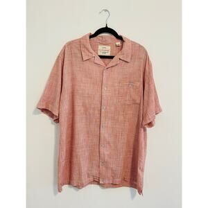 Men's Weatherproof Vintage Size XL/EG Red & White Short Sleeve Shirt